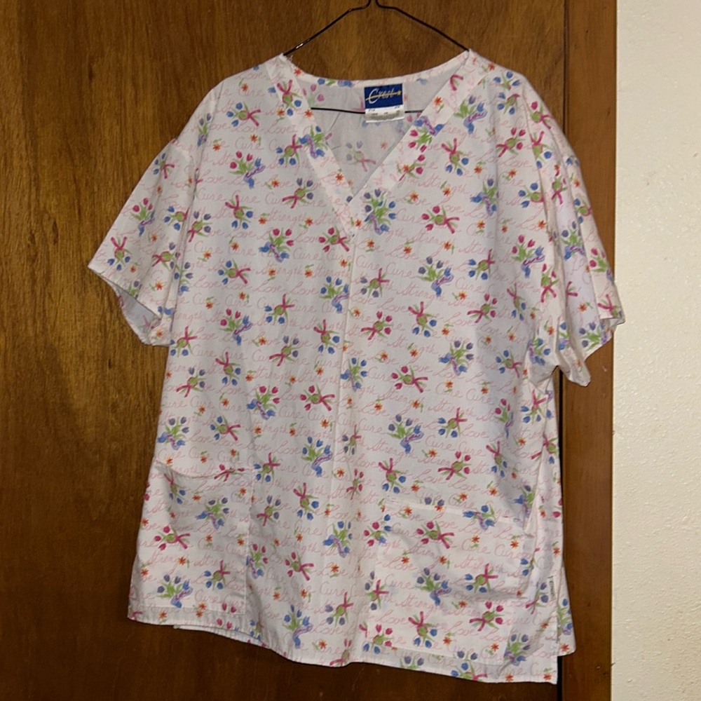 2x nursing scrub top